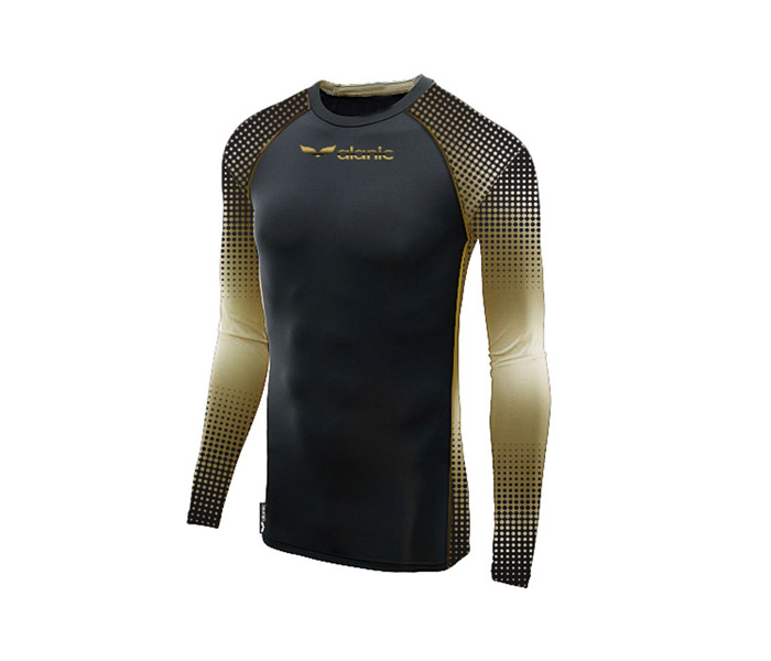 Black and Golden Compression Tee