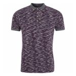 Black and Grey Print Polo T Shirt in UK and Australia