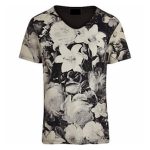 Black and White Floral Print Tee in UK and Australia