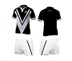 Black and White Rugby Jersey Set in UK and Australia