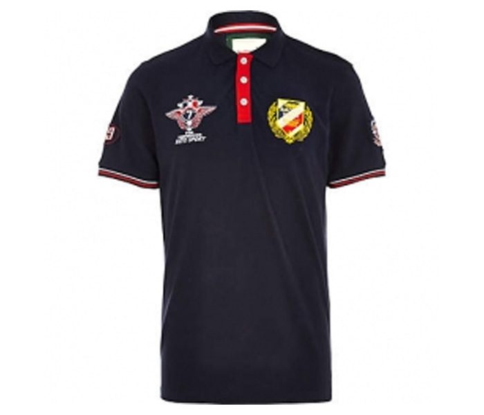 Black Emblem Polo t shirt in UK and Australia