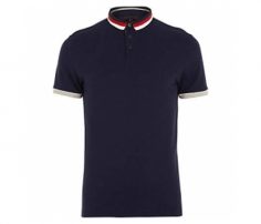 Black with Designer Collar Polo T Shirt in UK and Australia