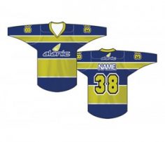 Blue & Olive Ice Hockey T Shirt in UK and Australia