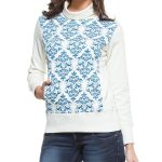 Blue & White Printed Sweater in UK and Australia