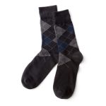 Casual Box Print Black and Grey Socks in UK and Australia