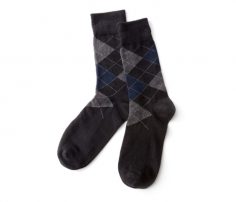 Casual Box Print Black and Grey Socks in UK and Australia
