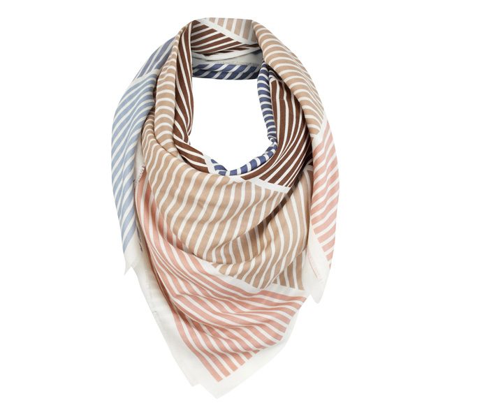 Casual White Striped Scarf in UK and Australia