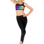 Colored Heart Printed BraTop and Disco Pants in UK and Australia