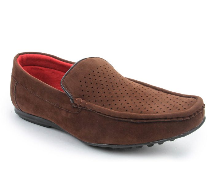 Dotted Brown Suede Loafers in UK and Australia