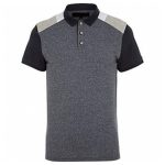 Grey and Black Paneled Polo T Shirt in UK and Australia
