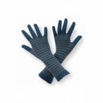 Grey and Blue Striped Ladies Gloves in UK and Australia