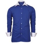 Indigo Blue white Collar Shirt in UK and Australia