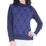 Indigo Printed Turtleneck Sweater in UK and Australia