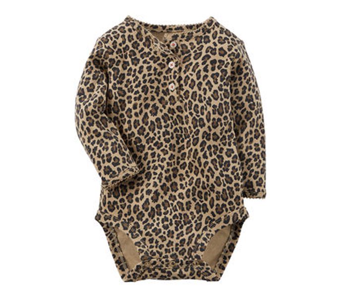 Leopard Print Infant Bodysuits in UK and Australia