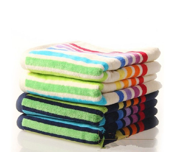 Multi-Colour Striped Set of Towel in UK and Australia