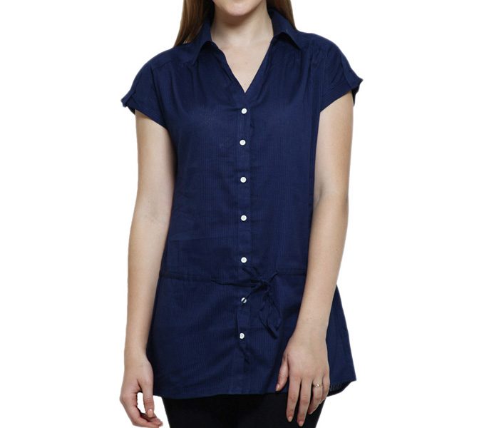 Navy Blue Long Shirt Top in UK and Australia