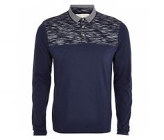 Navy Blue with Print Full Sleeve Polo T Shirt in UK and Australia