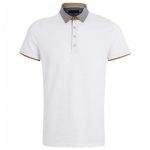 Plain White with Designer Collar Polo T Shirt in UK and Australia