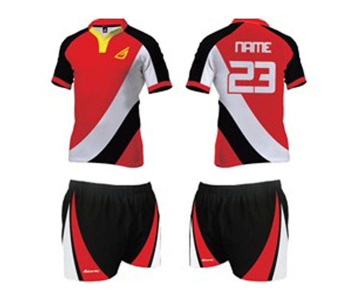 Red and Black Rugby Set in UK and Australia