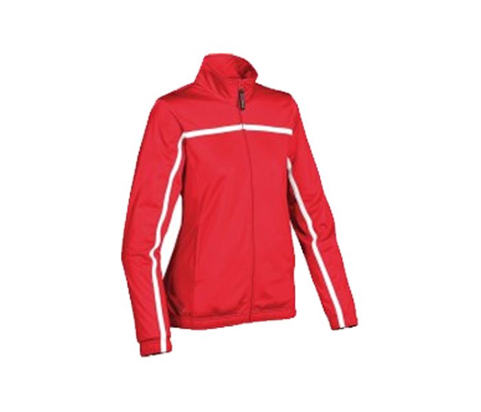 Red and White Stripe Athletic Jacket in UK and Australia