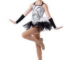 Sparkling Silver Lining and Tutu Black Dance Wear in UK and Australia