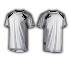 White and Black Soccer Tee in UK and Australia