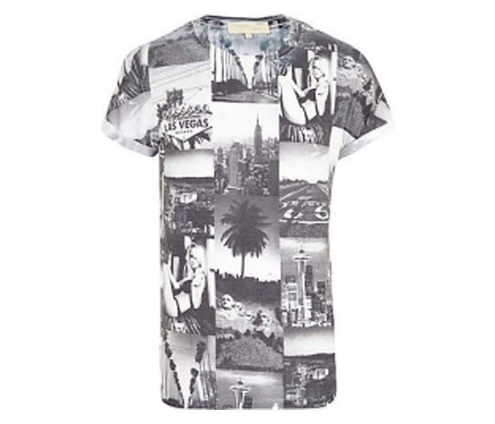 White With Holiday Spot Print Tee in UK and Australia