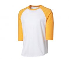 White & Yellow Softball Jersey in UK and Australia
