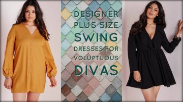 Designer Plus Size Swing Dresses for Voluptuous Divas