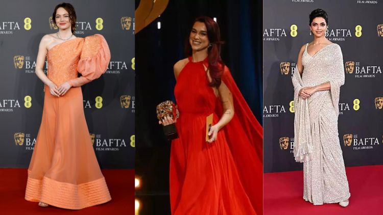 BAFTAs Red Carpet celebrities fashion